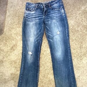 American Eagle Outfitters Distressed Blue Jeans